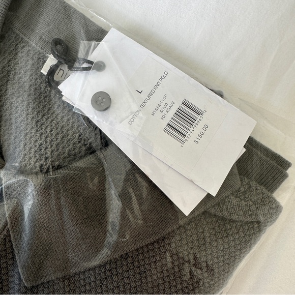 NWT Cotton Textured Knit Polo - Picture 3 of 3